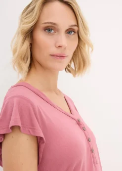 2 in 1 Umstandsshirt und Stillshirt aus nachhaltiger Viskose