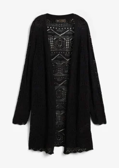 Ajour Longstrickjacke