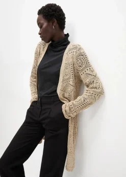 Ajour Longstrickjacke