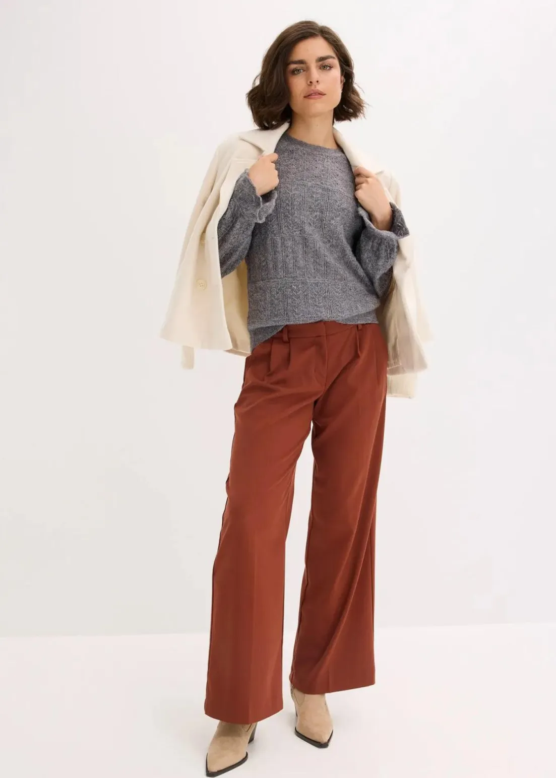 Ajour-Strickpullover