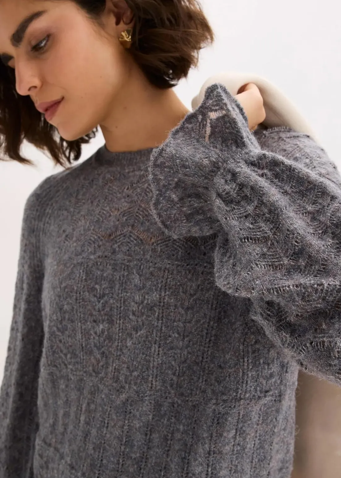 Ajour-Strickpullover