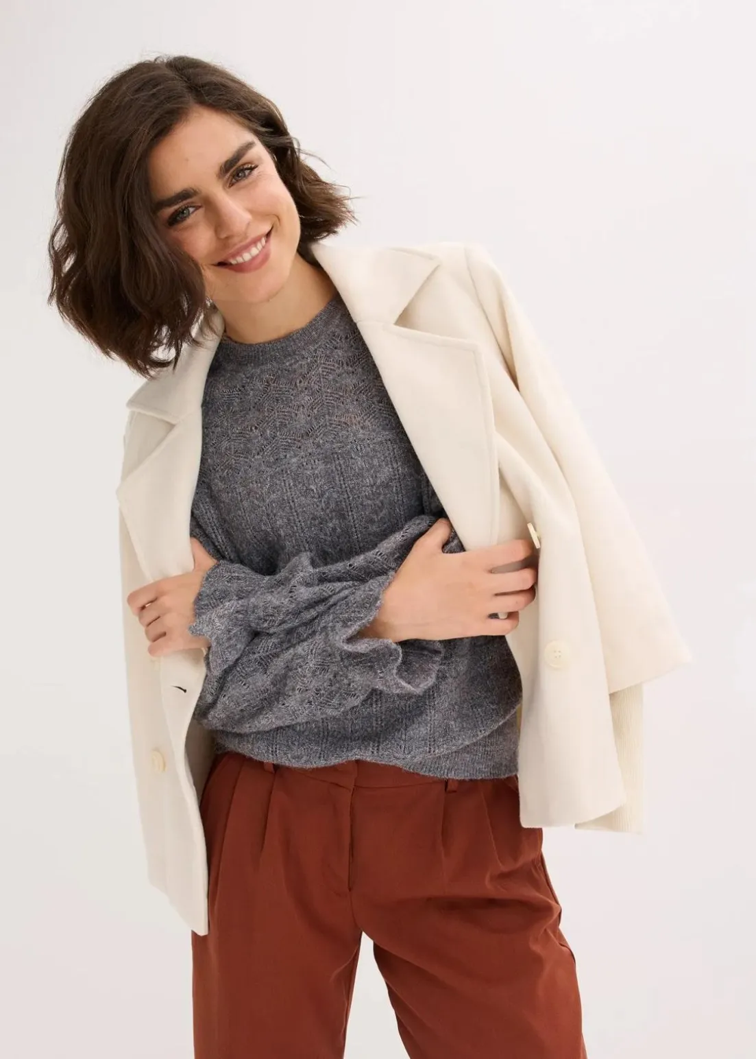 Ajour-Strickpullover