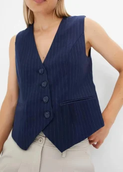 Anzugweste aus Viskose-Mix