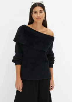 Asymmetrischer Off-Shoulder Pullover