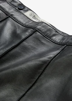 Ausgestellter Lederrock aus Lammnappa