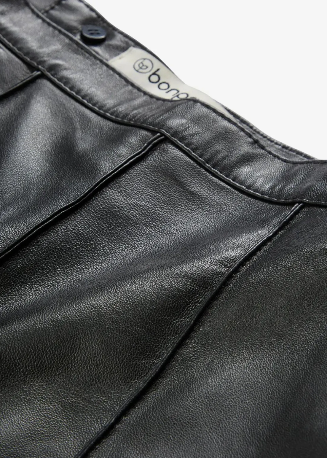 Ausgestellter Lederrock aus Lammnappa