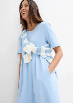 Ausgestelltes Jerseykleid aus schwerer Baumwolle