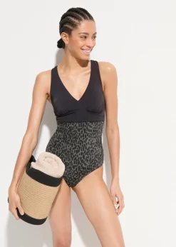 Badeanzug mit überkreuzten Trägern