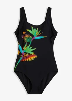 Badeanzug mit platziertem Druck