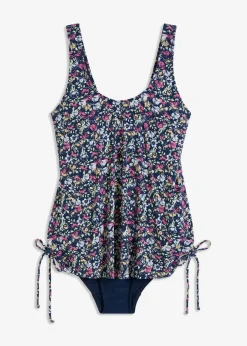 Badeanzug mit seitlicher Raffung