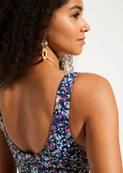 Badeanzug mit seitlicher Raffung