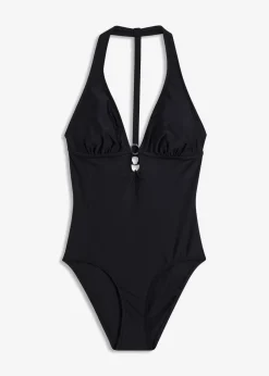 Badeanzug mit tiefem V-Ausschnitt