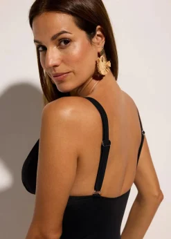 Badeanzug mit V-Ausschnitt