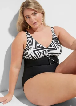 Badeanzug mit V-Ausschnitt