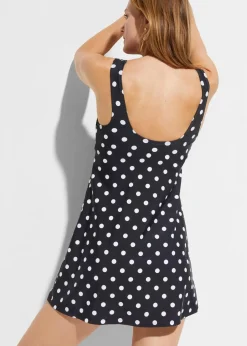 Badekleid mit breiten Trägern