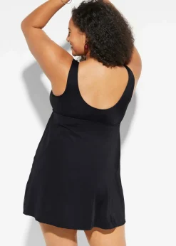 Badekleid mit breiten Trägern