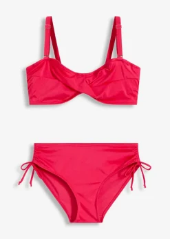 Balconette-Bikini aus glänzendem Material (2-tlg.Set)