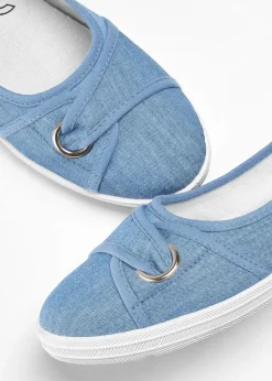 Ballerinas aus Baumwoll-Canvas