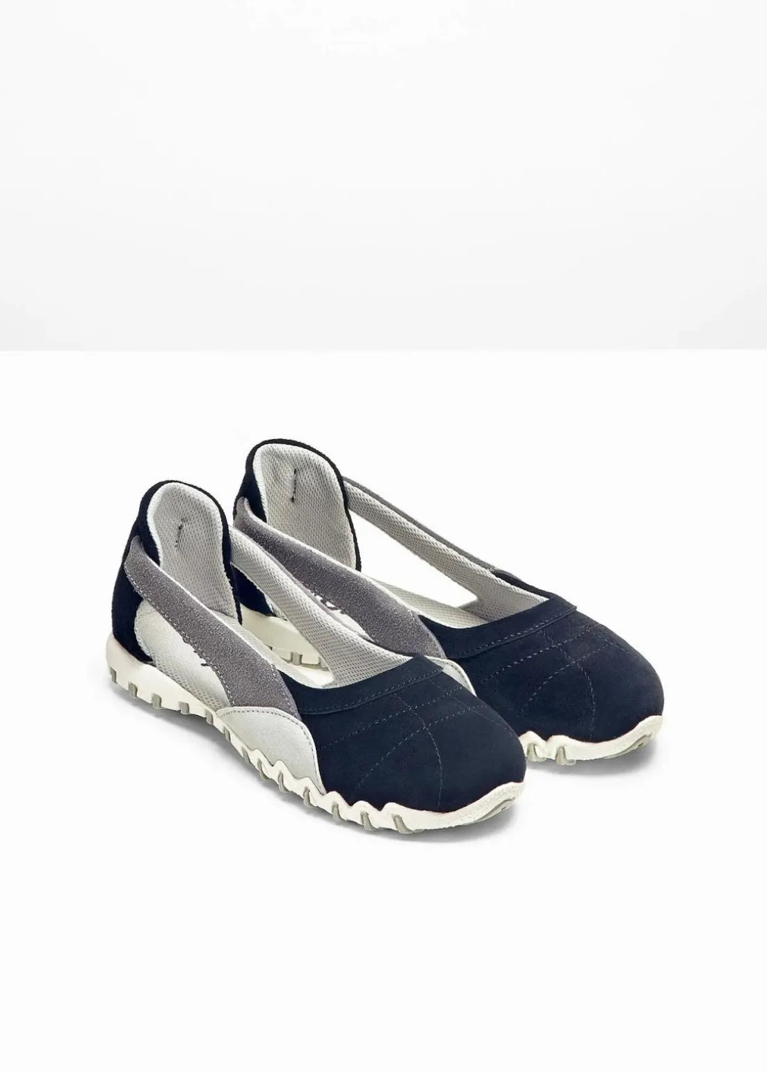 Ballerinas aus Veloursleder