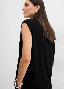 Ballonförmiges Stricktop aus feiner Viskose