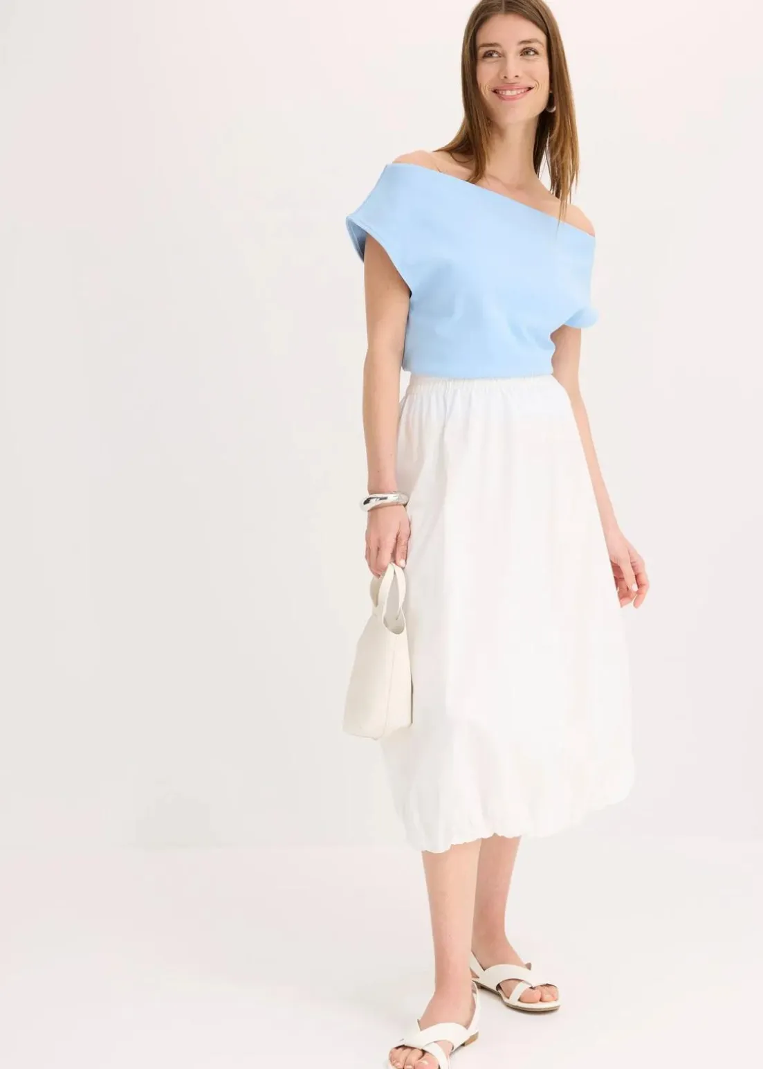 Ballonrock aus reiner Baumwolle