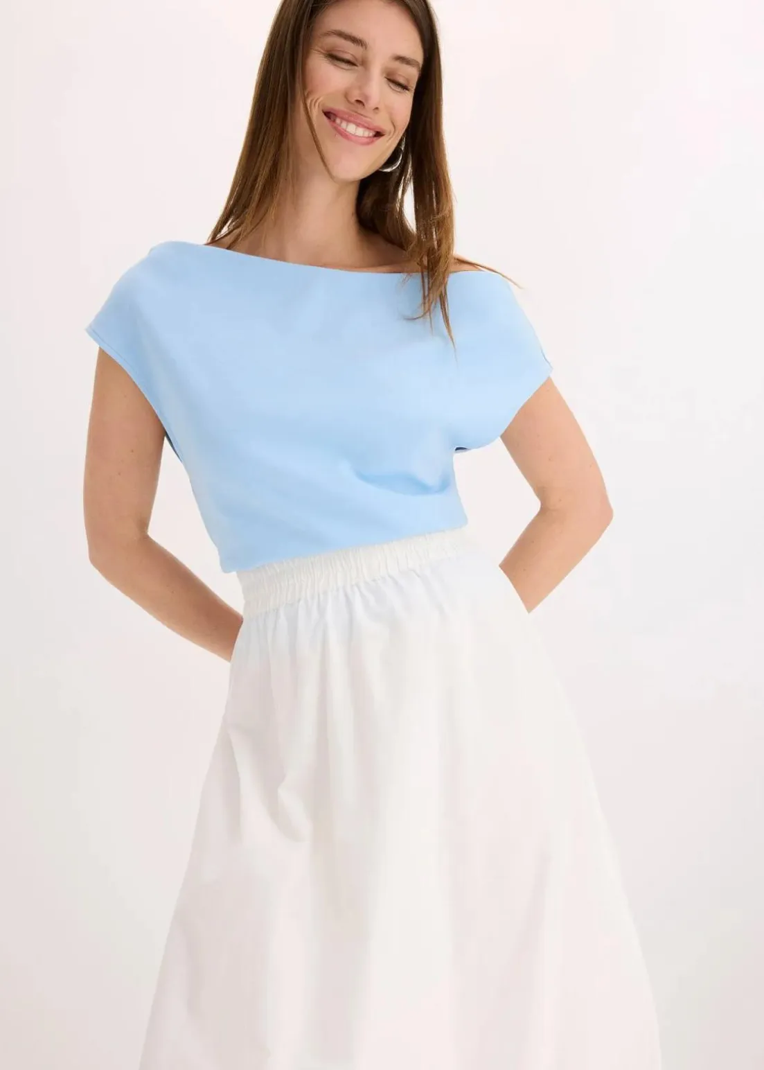 Ballonrock aus reiner Baumwolle