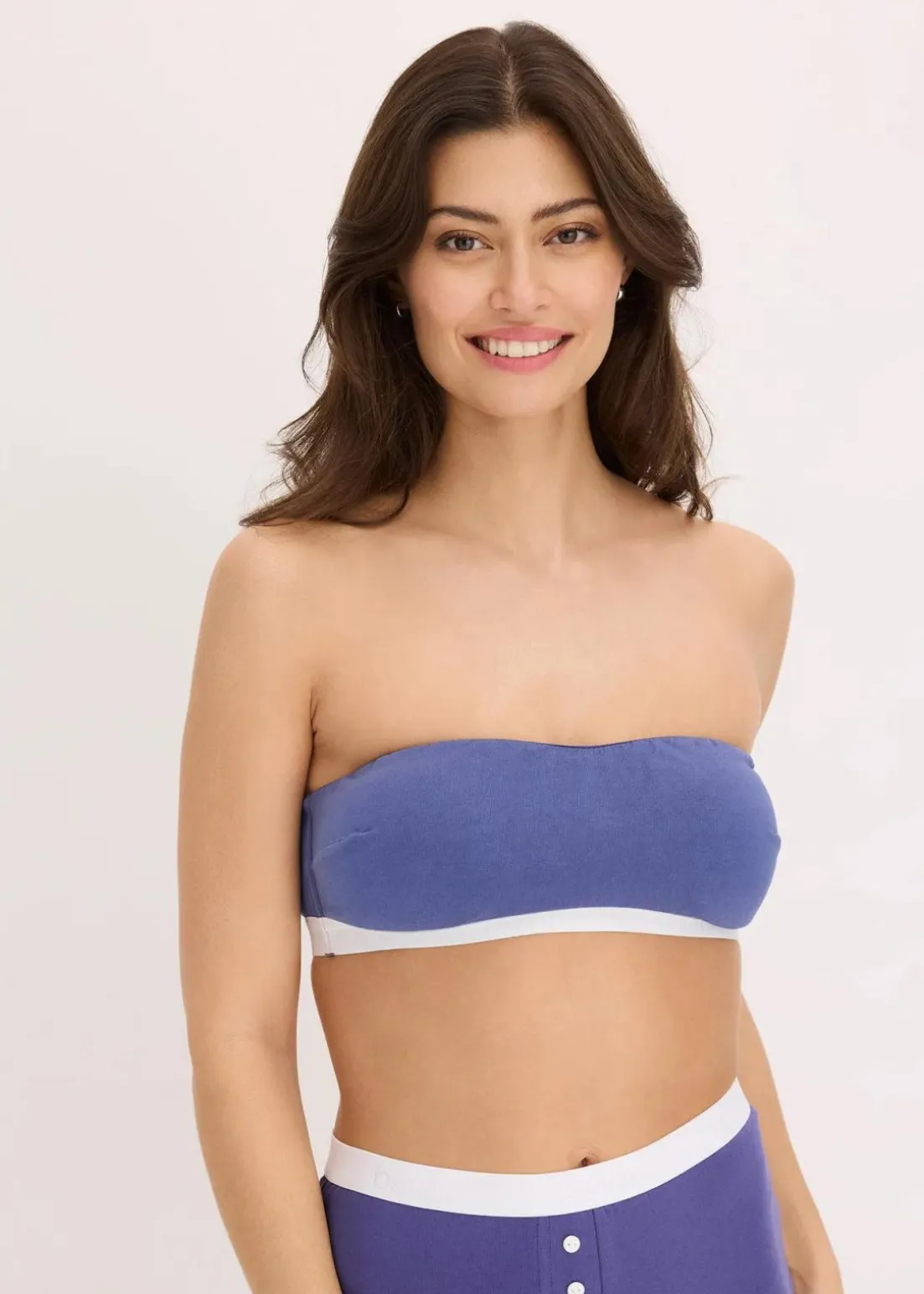 Bandeau-BH mit Bio-Baumwolle (2er Pack)