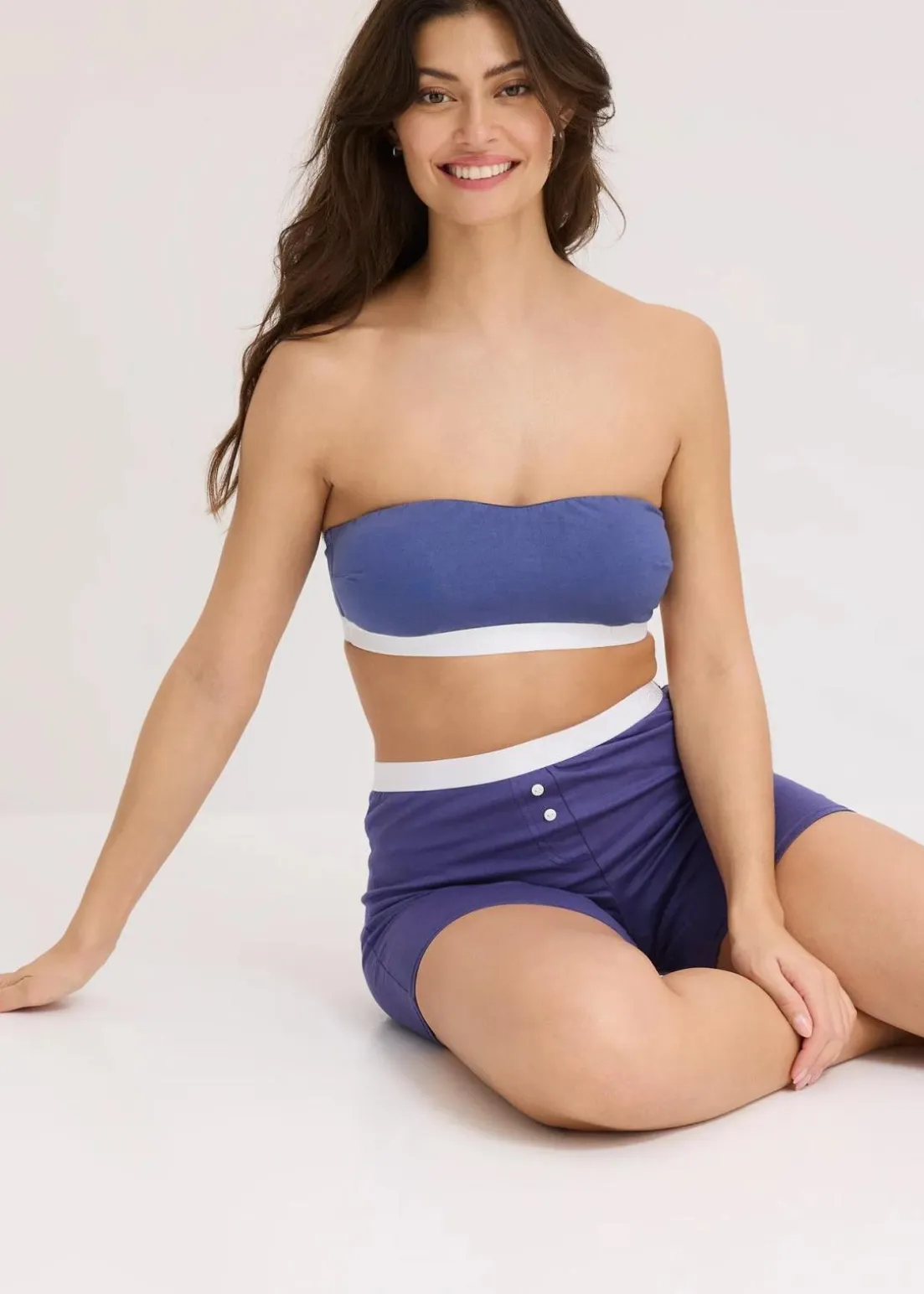 Bandeau-BH mit Bio-Baumwolle (2er Pack)