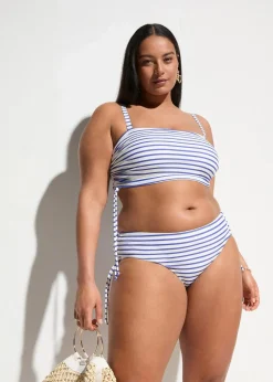 Bandeau-Bikini mit abnehmbaren Trägern (2-tlg.Set)