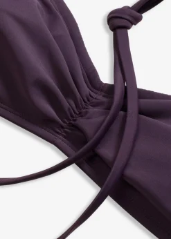 Bandeau-Bikinioberteil mit abnehmbaren Trägern