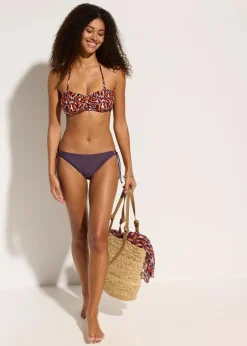 Bandeau-Bikinioberteil mit abnehmbaren Trägern