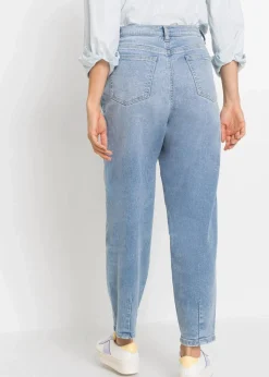 Barrel-Jeans, High Waist, Bio-Baumwolle