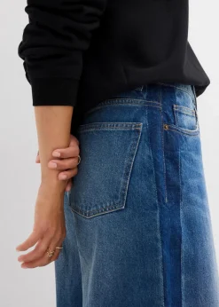 Barrel-Jeans High Waist, cropped