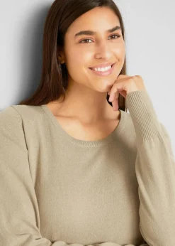 Basic Pullover mit recycelter Baumwolle