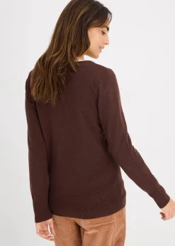 Basic Pullover mit recycelter Baumwolle