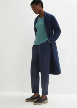 Basic Pullover mit recycelter Baumwolle