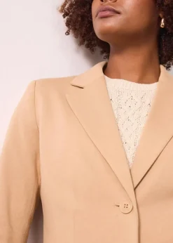 Baumwoll Jersey-Blazer