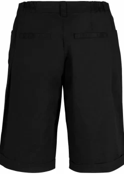 Baumwoll Papertouch-Bermuda mit Bequembund