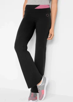 Baumwoll Sporthose mit Stretch, Bootcut