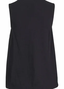 Baumwoll Top in Wickeloptik mit Gummibund