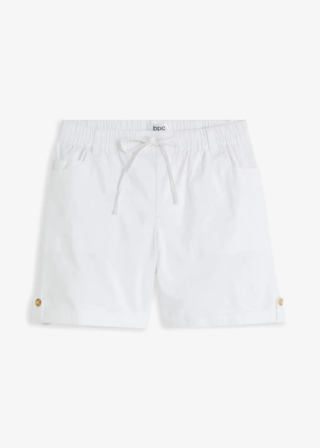 Baumwoll-Bermuda mit Gummibund