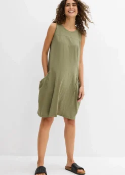 Baumwoll-Jerseykleid mit Taschen