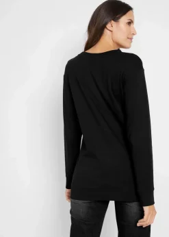 Baumwoll-Langarmshirt, bedruckt