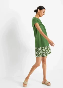 Baumwoll-Shirt mit Spitze