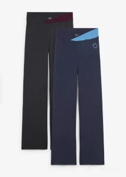 Baumwoll-Sporthose, Bootcut (2er Pack)