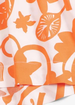 bedruckte Shorts aus fließender Viskose