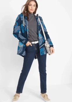 Bedruckter Baumwoll-Parka mit Kapuze