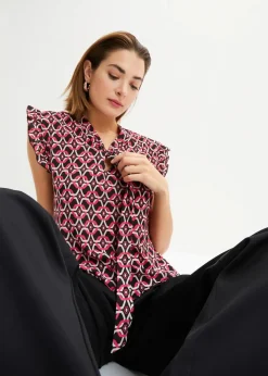 bedrucktes Blusentop