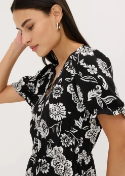 bedrucktes Midikleid