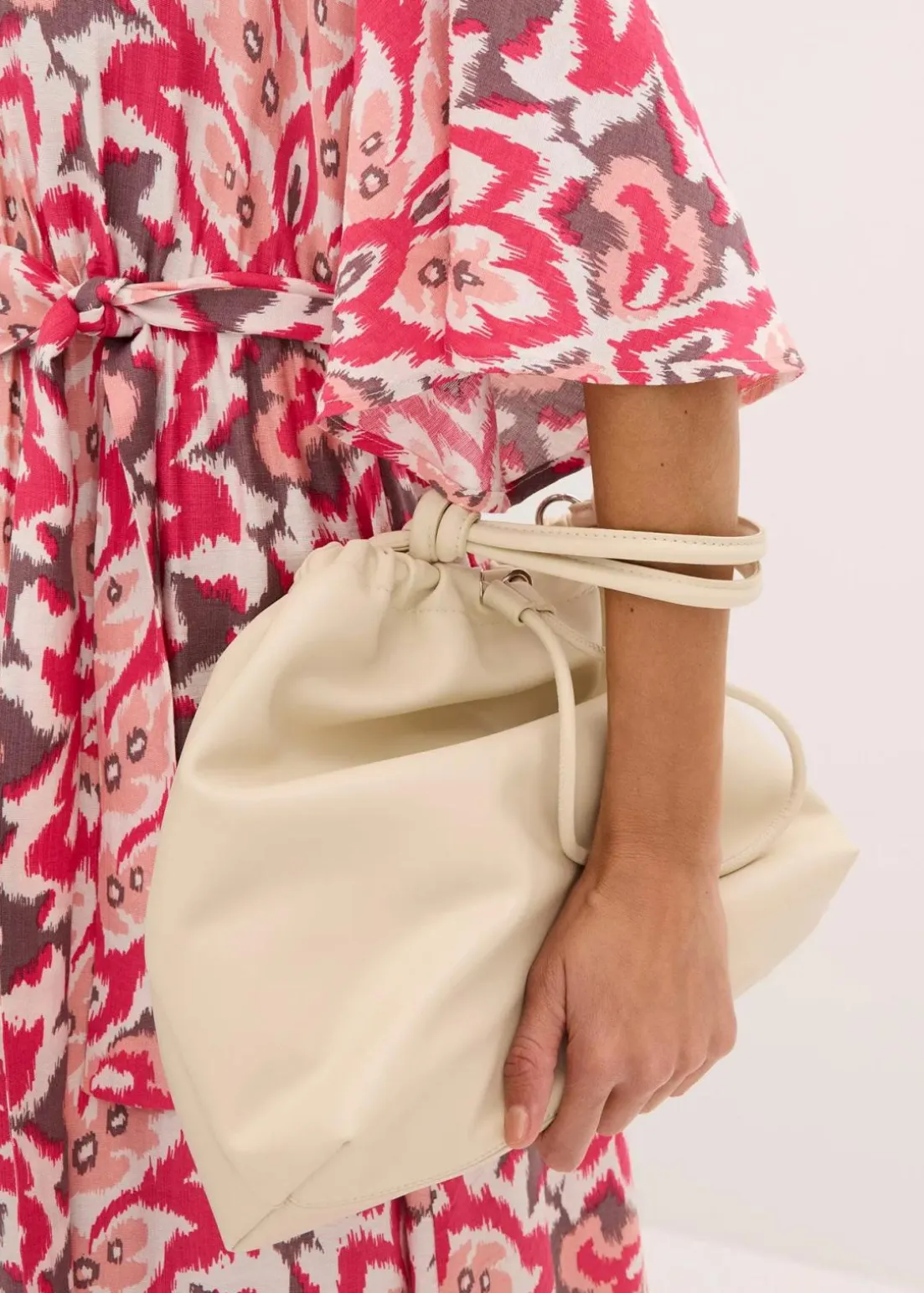 bedrucktes Midikleid aus Viskose-Mix